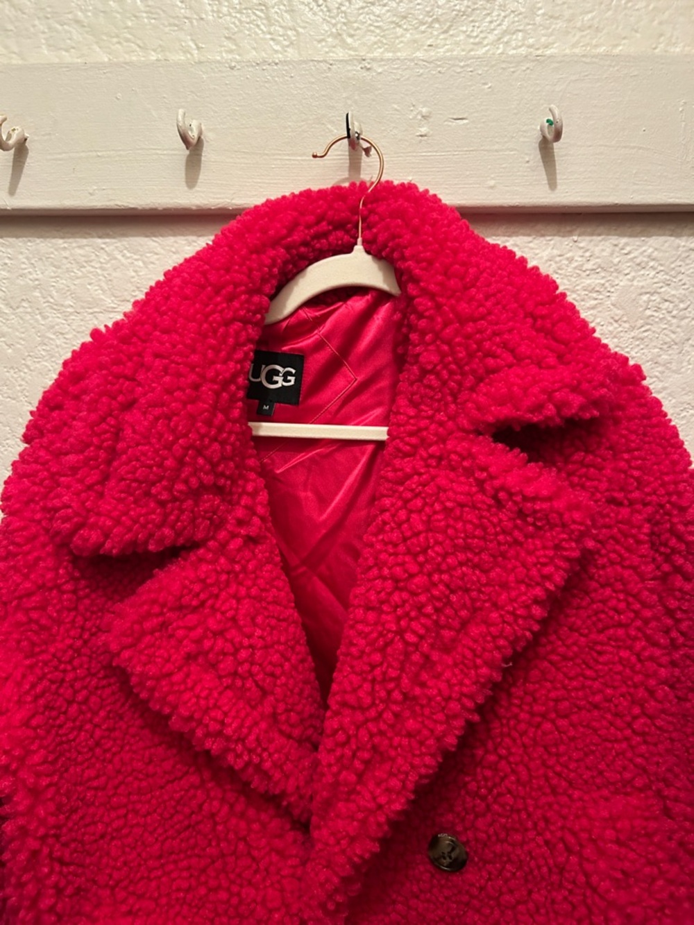 UGG Hot Pink Teddy Peacoat - Picture 3 of 8